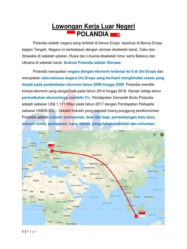 Loker Luar Negeri - Polandia-2 | PDF