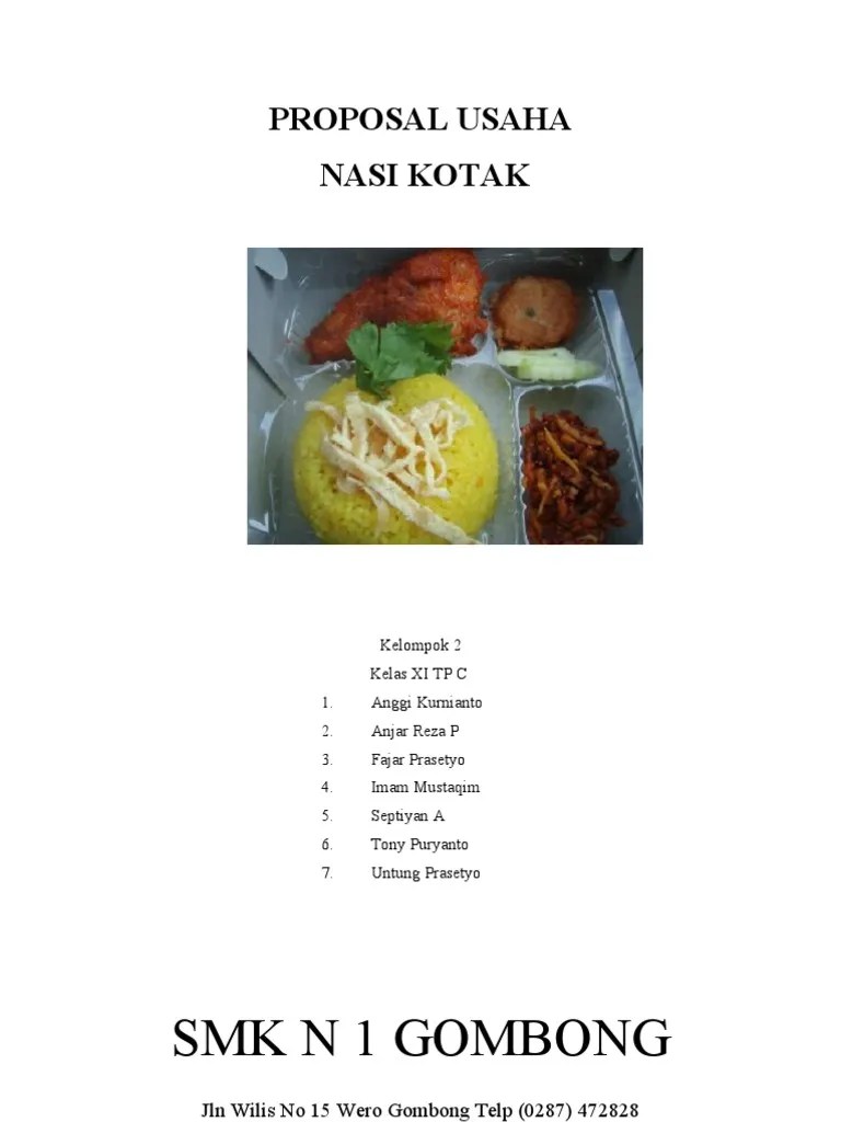 Contoh Proposal Usaha Makanan Nasi Uduk Berbagi Contoh Proposal