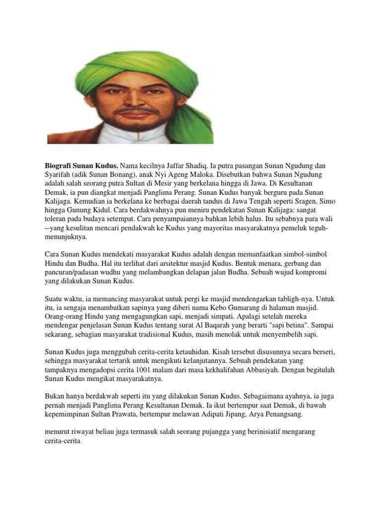 Julukan Sunan Kudus Adalah