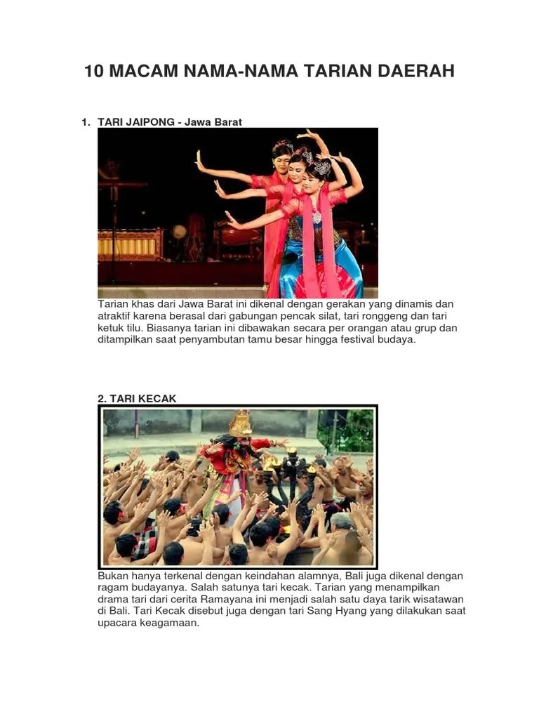 Contoh Teks Prosedur Cara Melakukan Tari Jaipong - Dapatkan Contoh