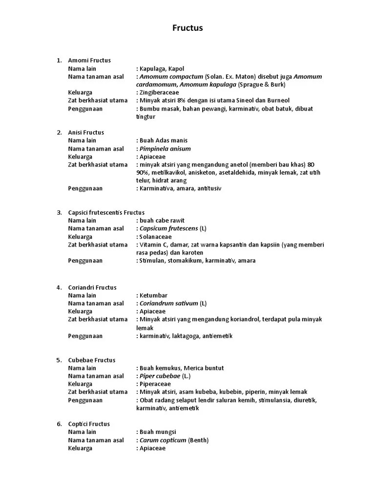 Materi 4 Fructus | PDF