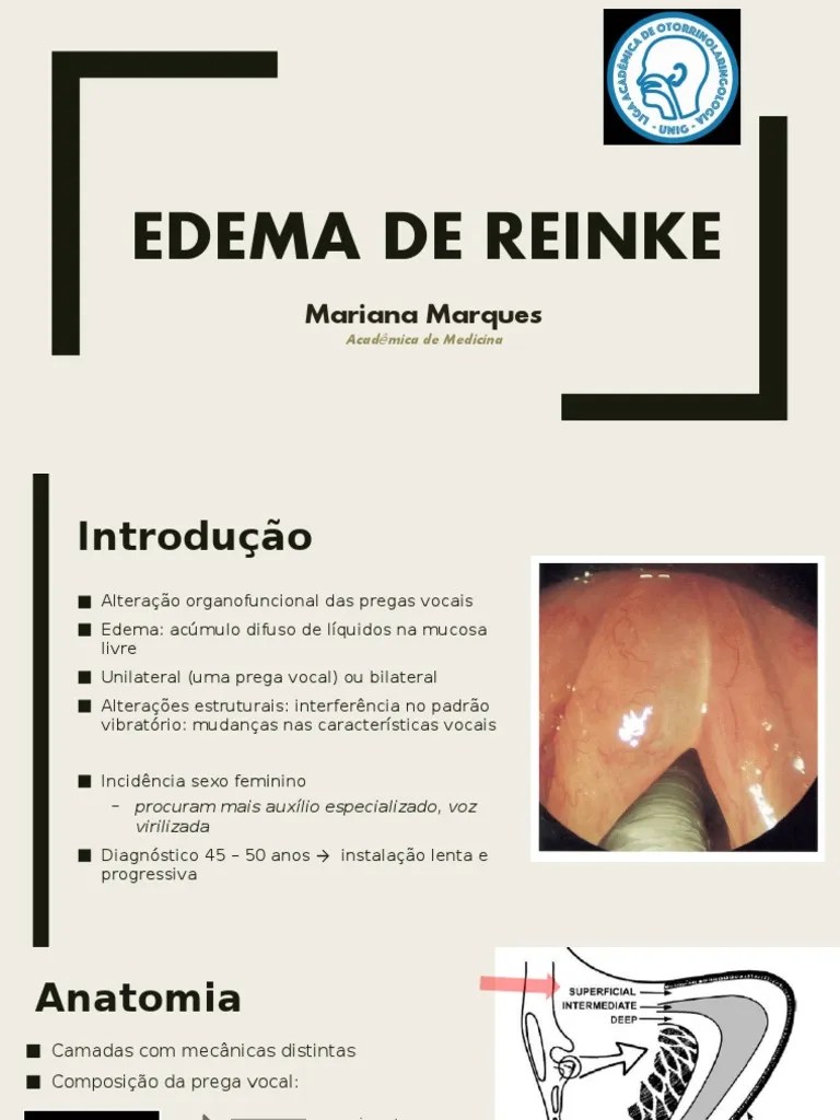 EDEMA DE REINKE.pptx Canto Voz Humana