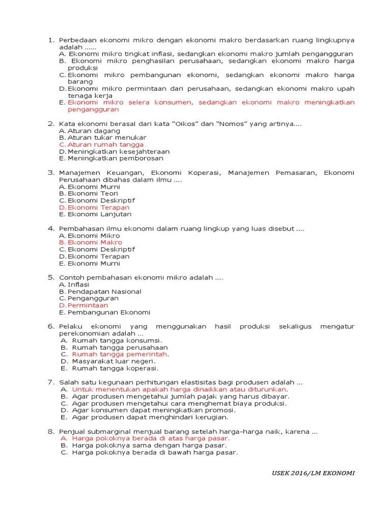 Lat Usek Eko LM | PDF