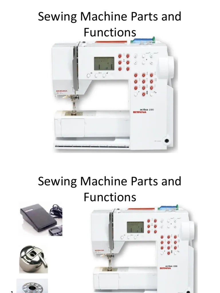 Sewing Machine Parts and Functions 1