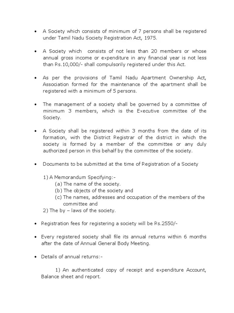 TN Apartment Ownership Rules 1997 PDF Social Institutions Social