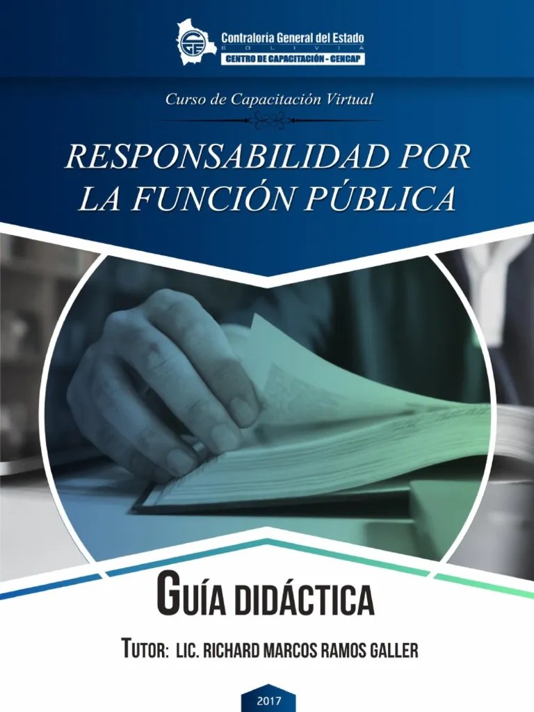 responsabilidad por la funcion publica Moodle Evaluación
