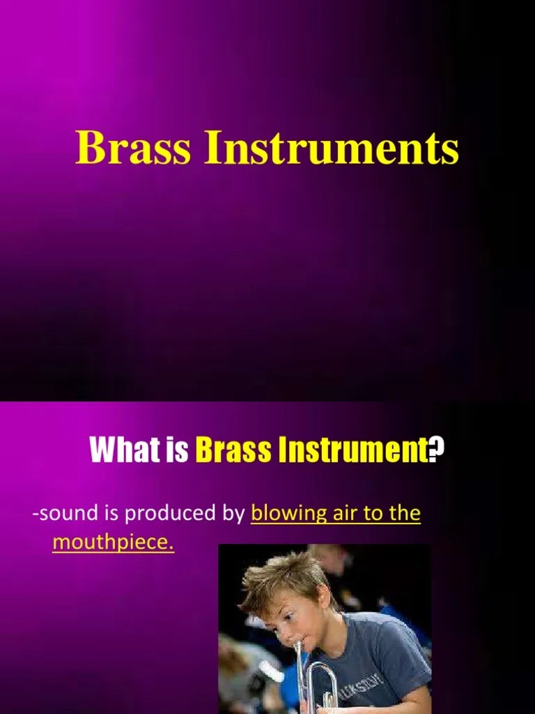 Brass Instruments PDF