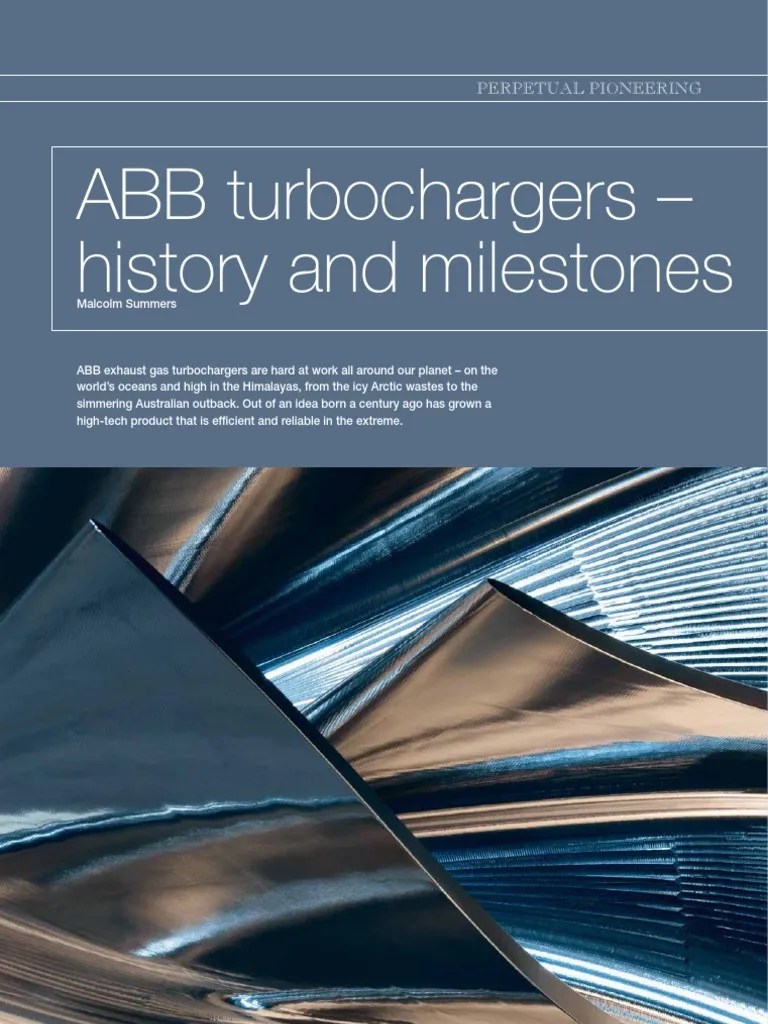 ABB Turbochargers Turbocharger Internal Combustion Engine