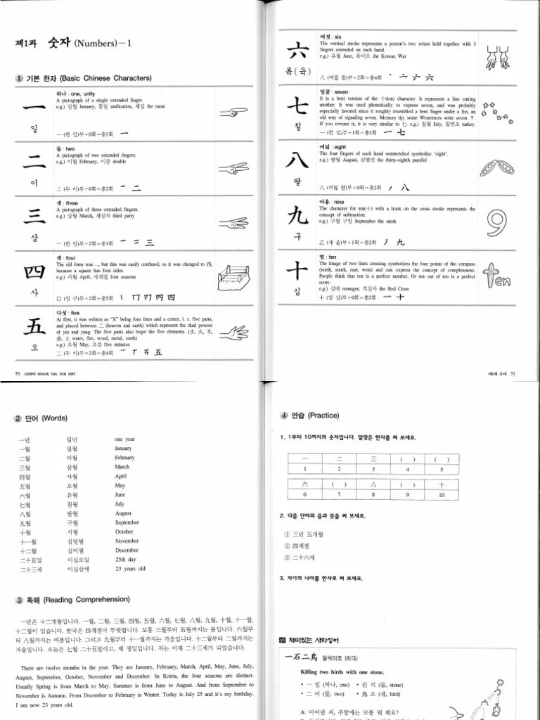 Learn Hanja The Fun Way 01 05 PDF