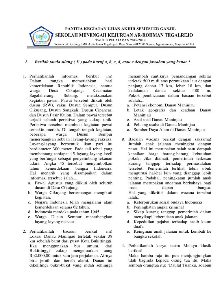 Sebutkan Ciri Ciri Sastra Melayu Klasik Coba Sebutkan