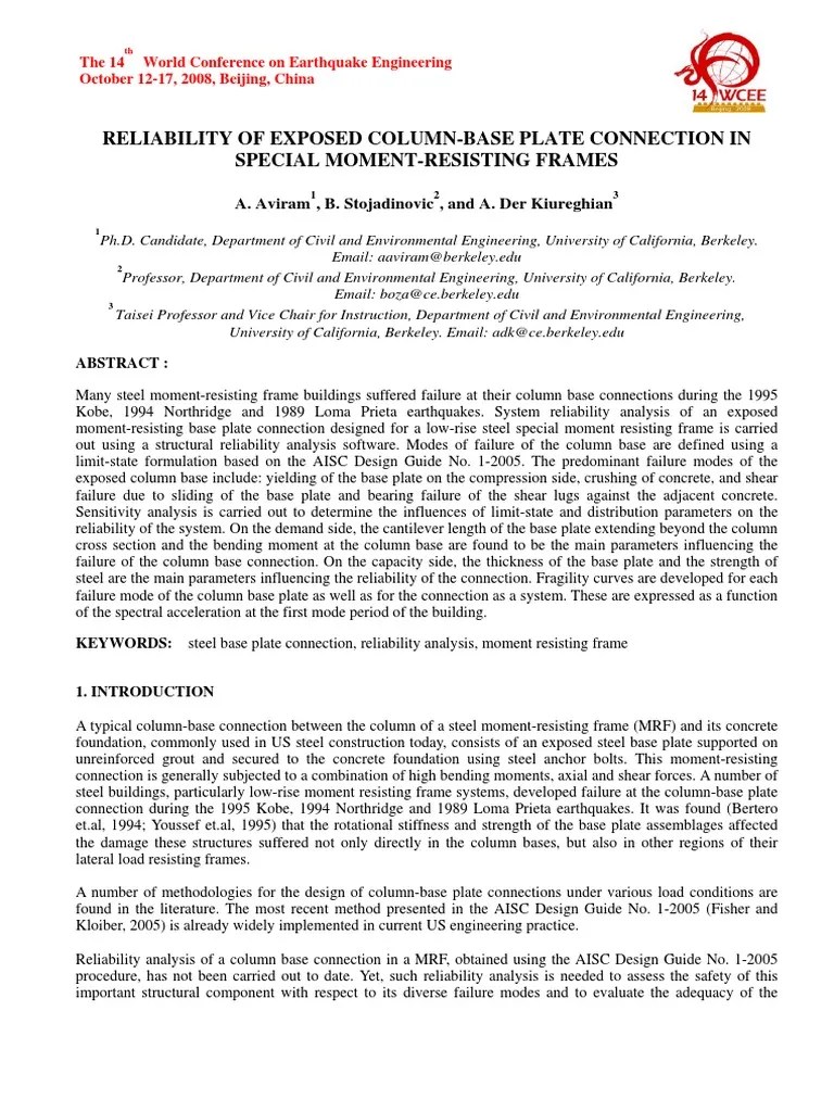 Aisc Base Plate Design Guide Pdf