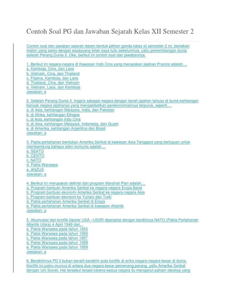 Contoh Soal Ekonomi Maritim