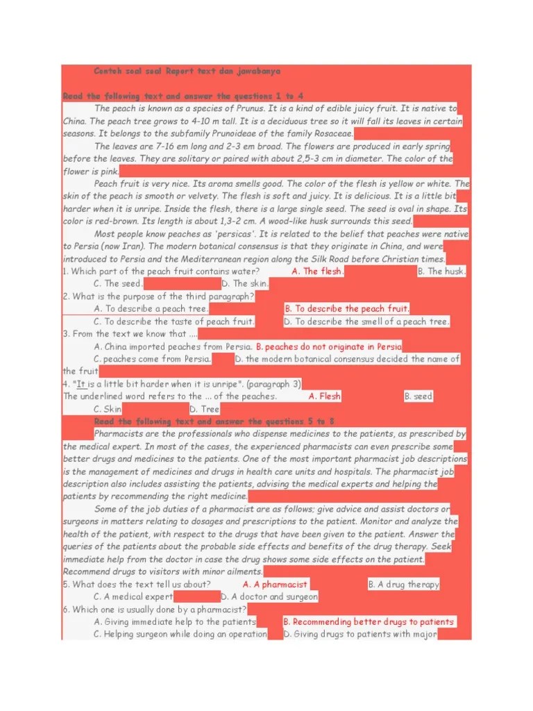 Contoh Report Text Beserta 10 Soal Essay Dan Jawaban – Gambaran