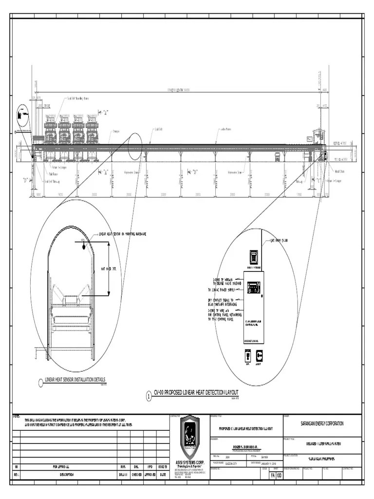 Cv-00 Proposed Linear Heat Detection Layout 1 | PDF | Manufactured