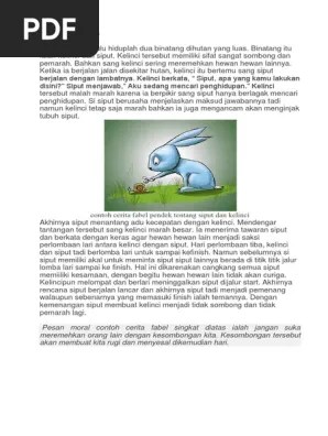 Kelinci Dan Sipu | PDF