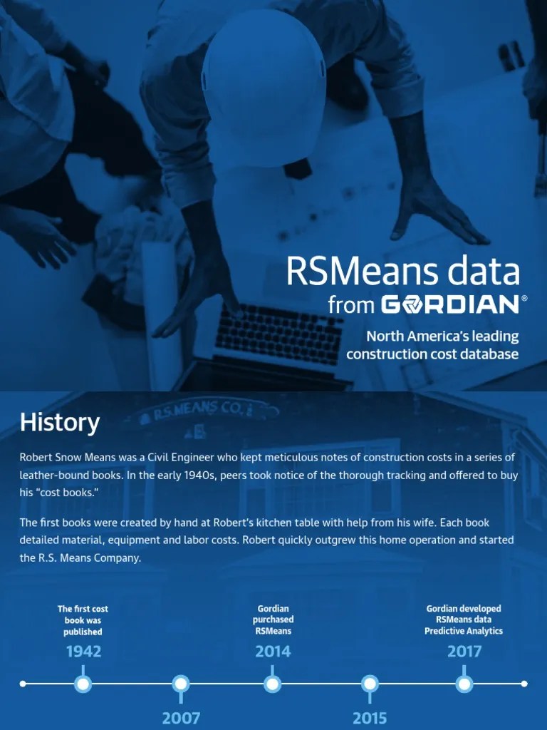 Rs Means PDF Life Cycle Assessment Databases