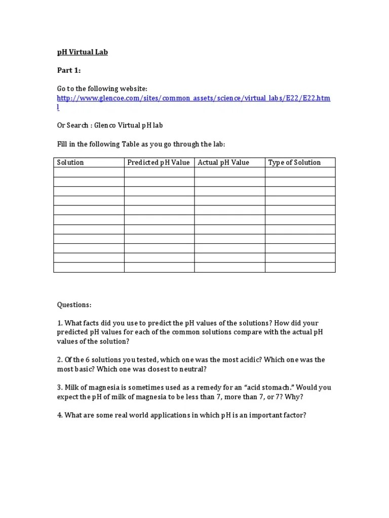 PH Virtual Lab Glenco PDF