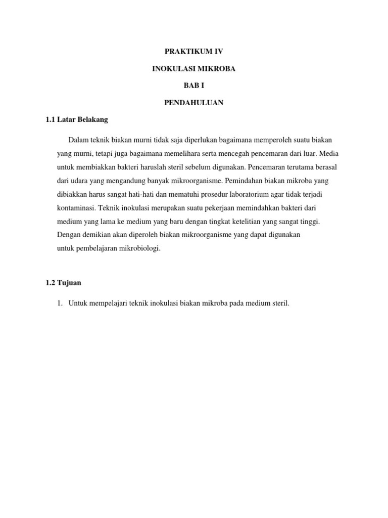 Inokulasi Mikroba | PDF