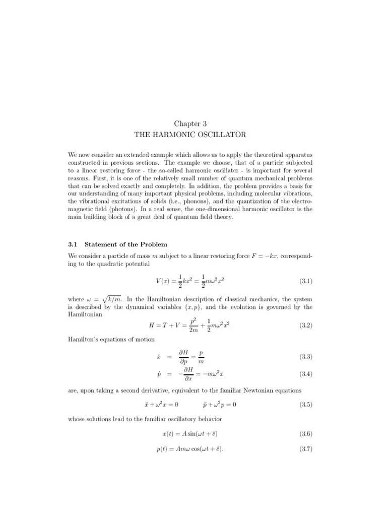 Harmonic Oscillator PDF