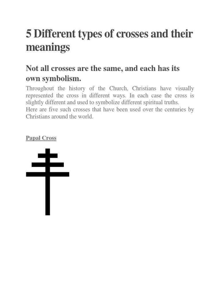 5 Different Types of Crosses and Their Meanings Crucifixion Eastern