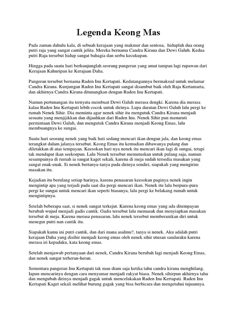 Legenda Keong Mas | PDF