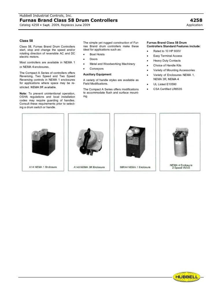 Furnas Drum Controllers | PDF | Electrical Components | Electric Power