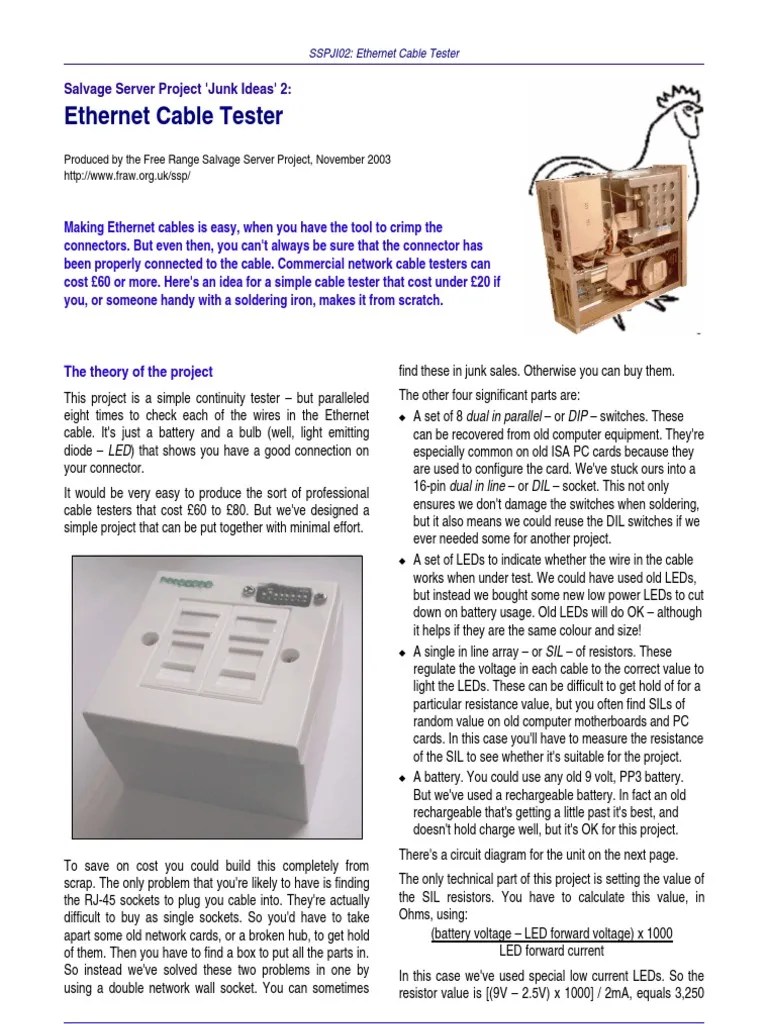 Manual Cable Tester Electrical Connector Free Software
