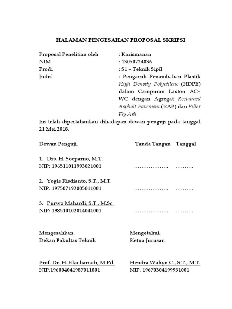 Lembar Pengesahan | Pdf