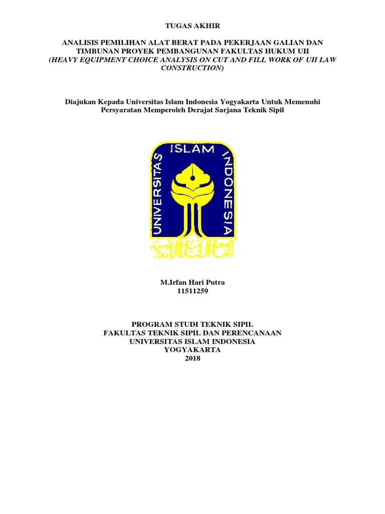 Tugas Akhir Alat Berat Guru Paud