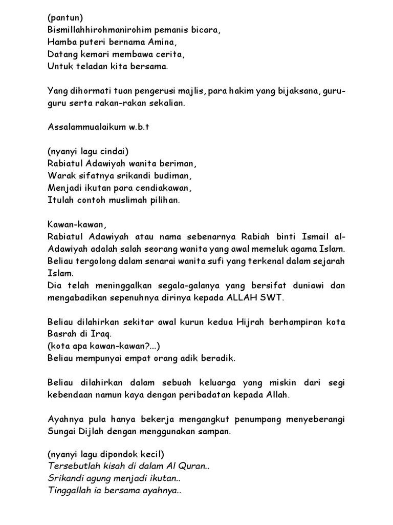 Cerita Rabiatul Adawiyah | PDF