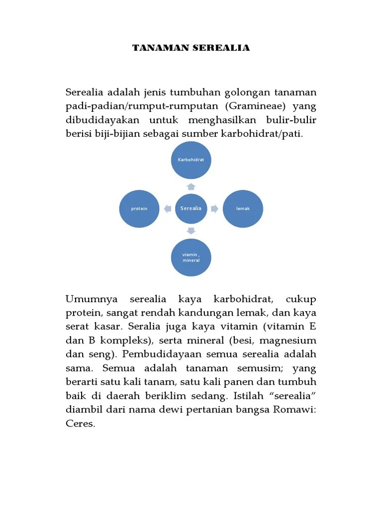 Serealia Rangkuman | PDF