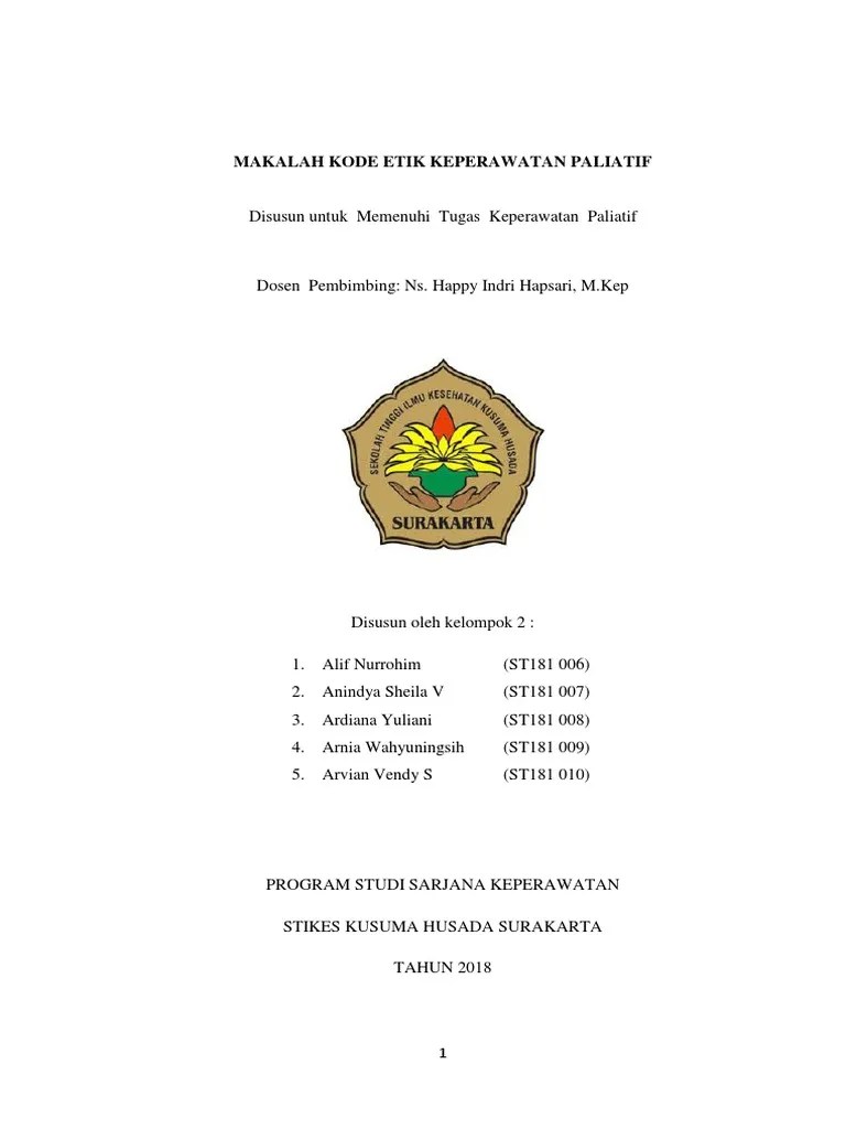 100+ Makalah Konsep Dasar Keperawatan Paliatif Pdf. MAKALAHAB