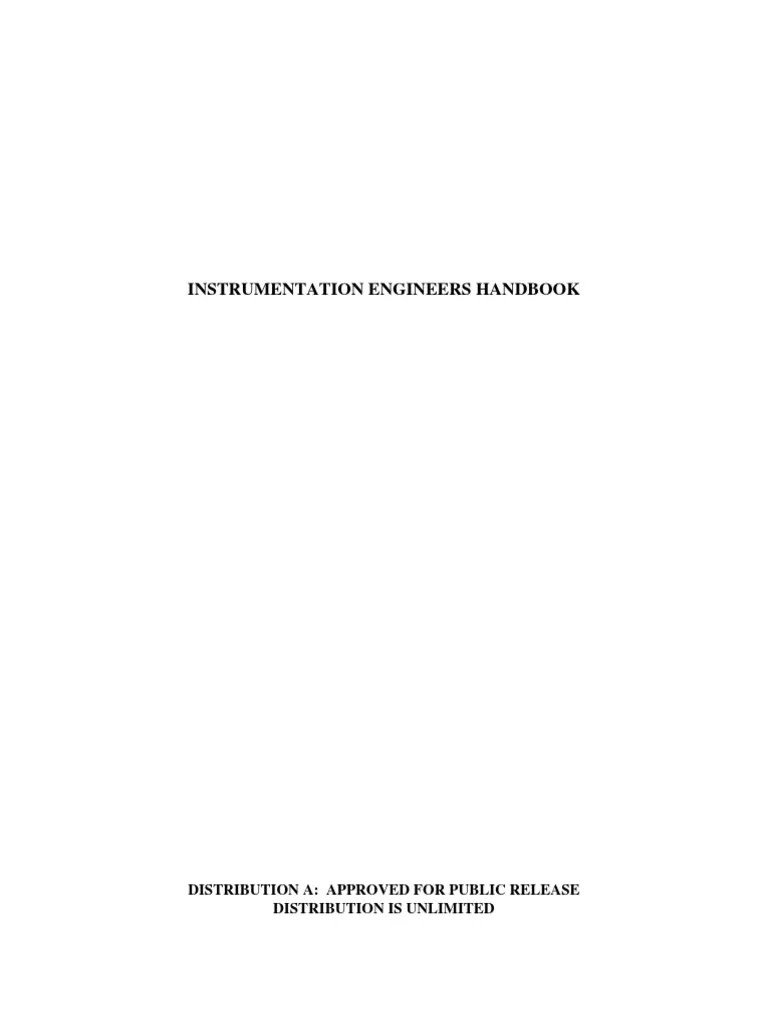 Instrumentation Handbook PDF PDF Flow Measurement Electronics