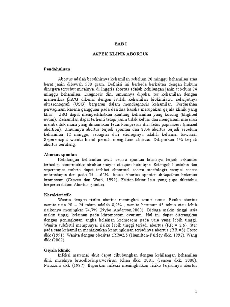 Abortus Berulang | PDF