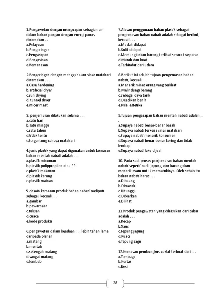 Soal Pengolahan Kls X Ok | PDF
