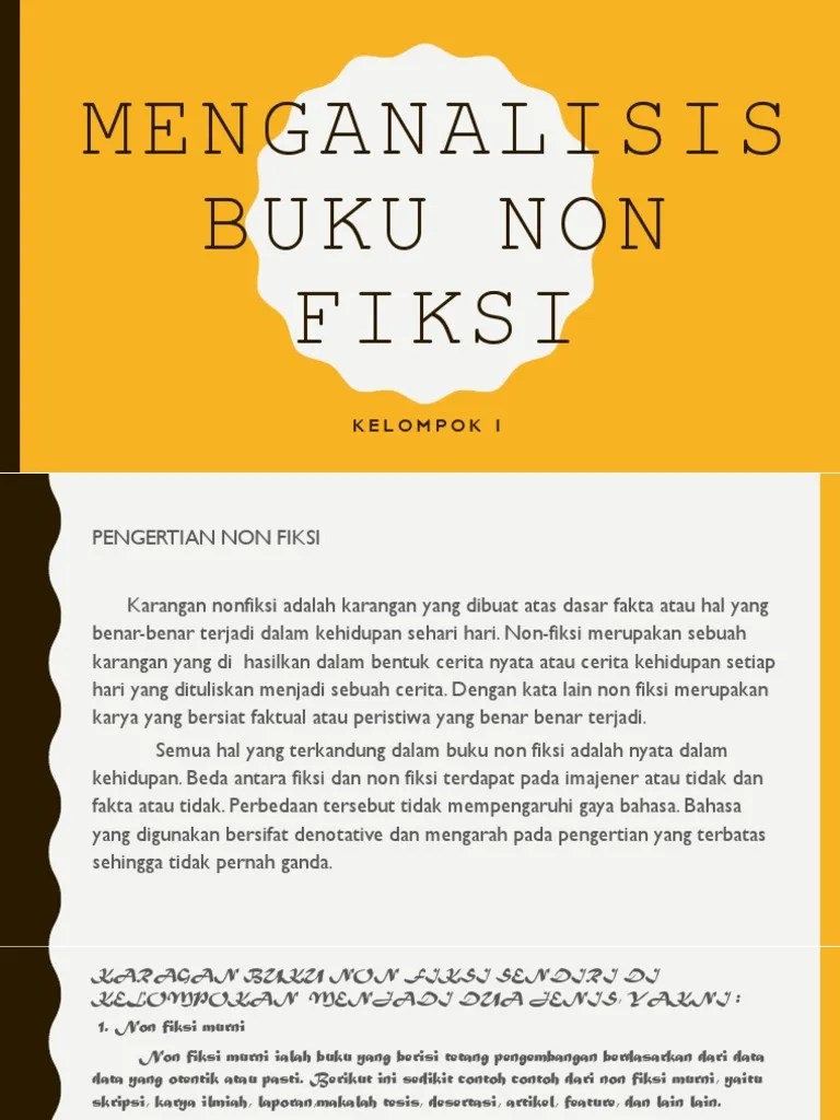 Menganalisis Buku Non Fiksi | Pdf