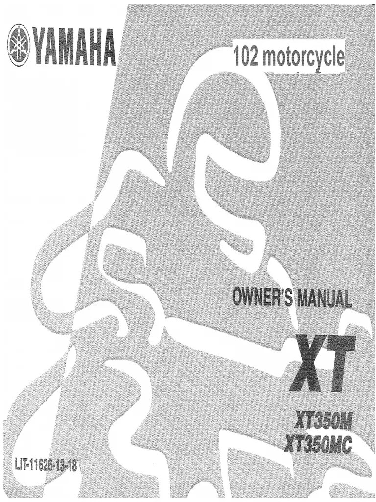 XT 350 PDF PDF
