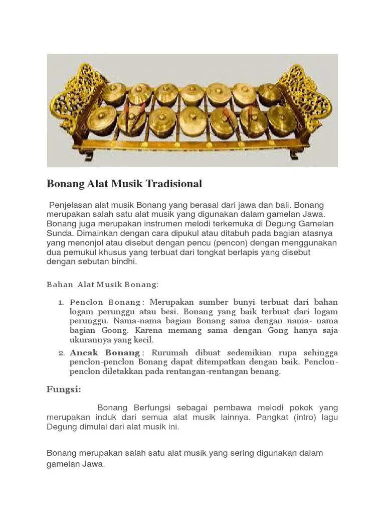 Alat Musik Tradisional | PDF