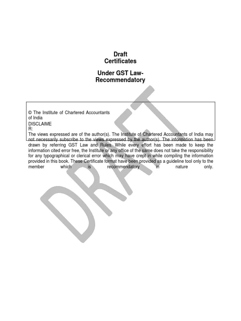 Certification Draft PDF Debits And Credits Invoice
