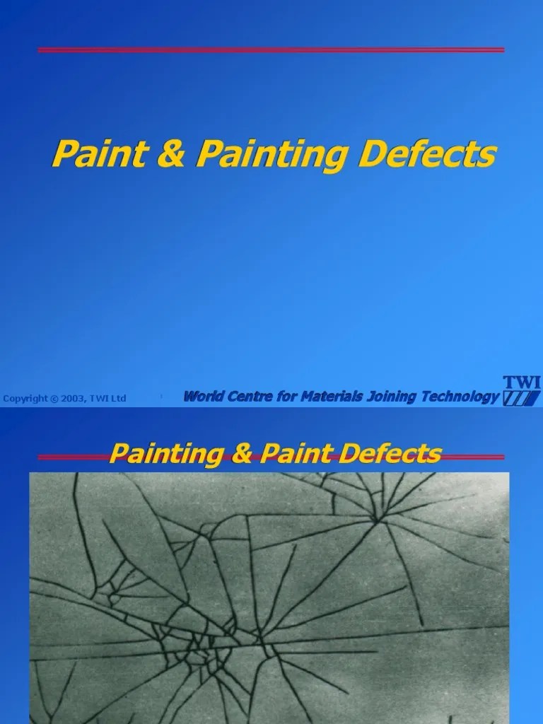 PAINT DEFECT's 1A PDF PDF Paint Rust