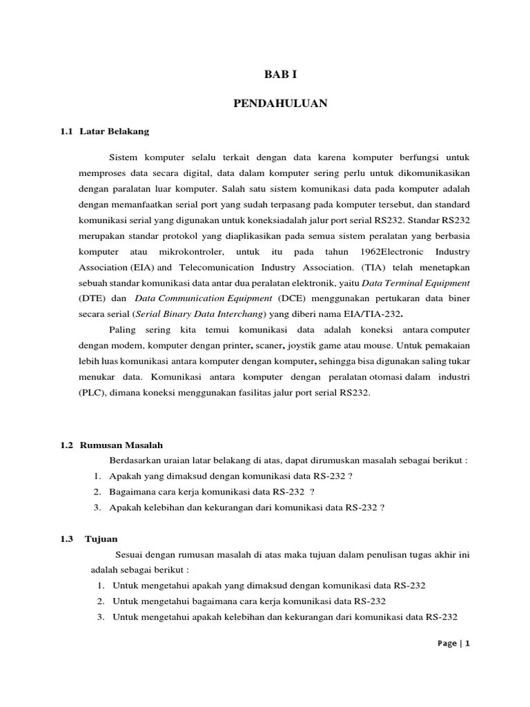 Daftar Isi RS232 | PDF