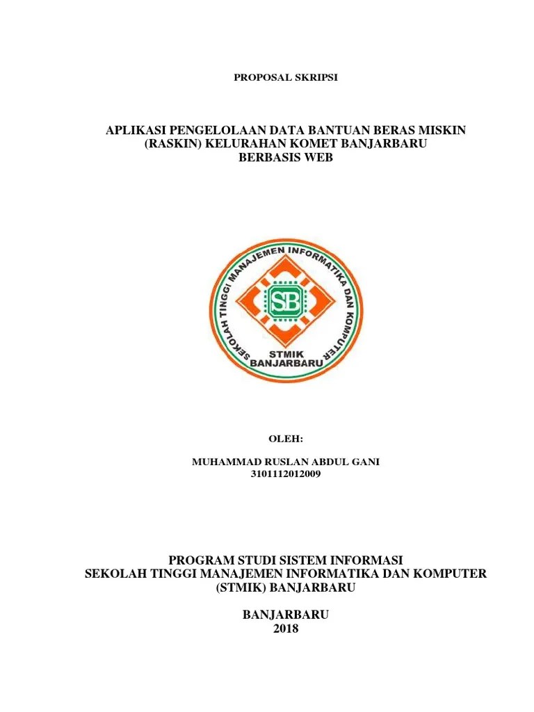 Proposal Gani 7 | PDF