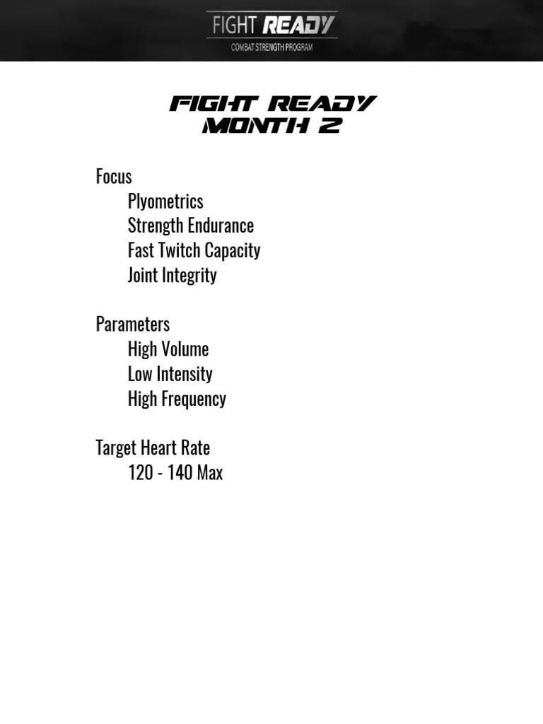 Fightready 4D M 2 | Pdf | Management Of Obesity | Athletic Sports