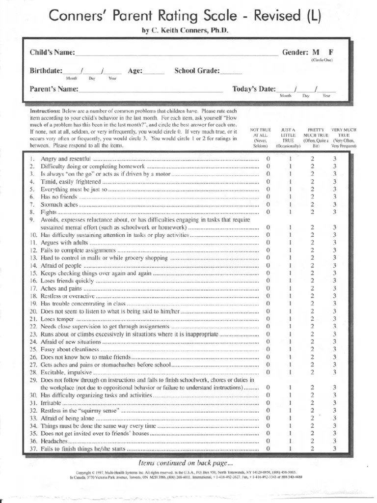 Conners’ Parent Rating Scale Revised (L)..pdf