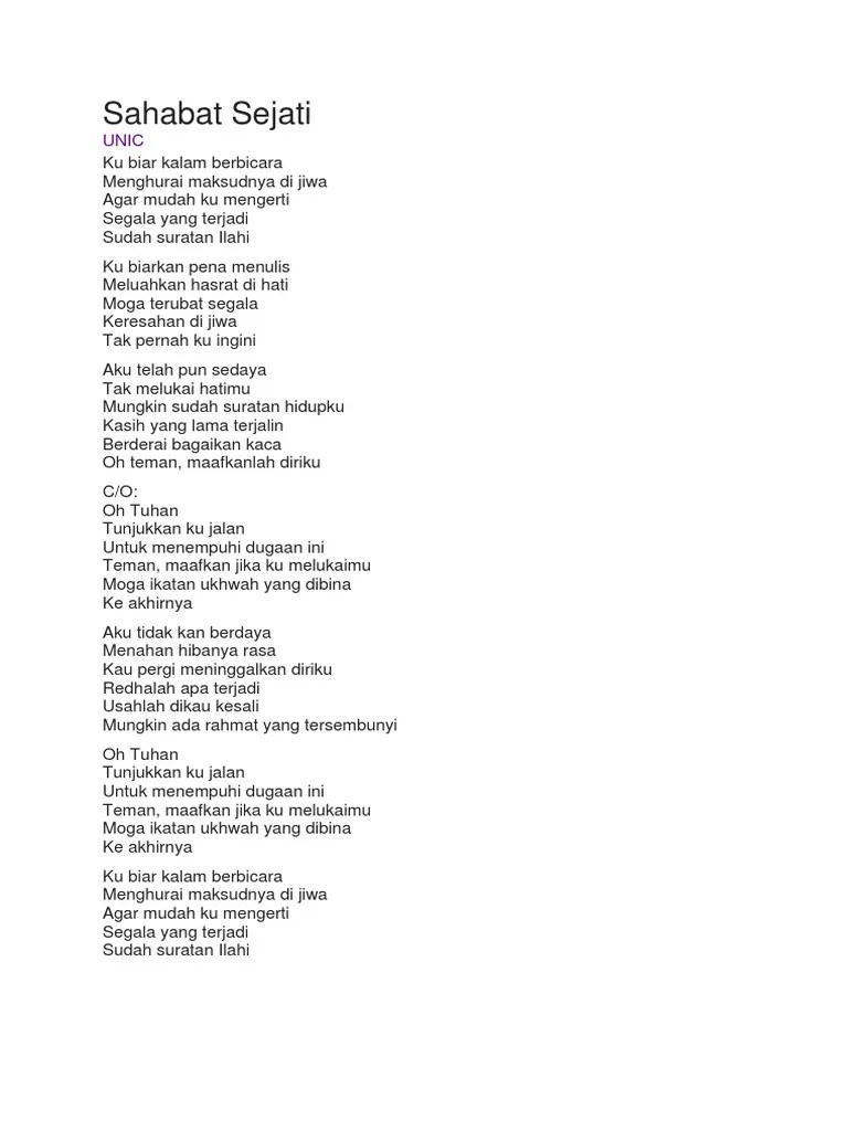 Sahabat Sejati | PDF