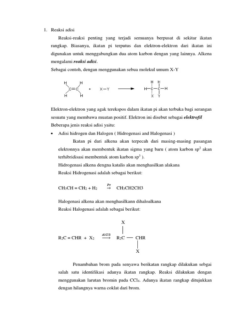Reaksi Adisi | PDF