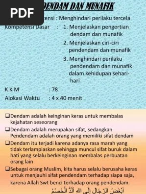 Dendam Dan Munafik | PDF