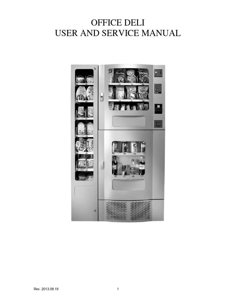 Antares 3 Combo Vending Machine Manual PDF Fahrenheit Celsius