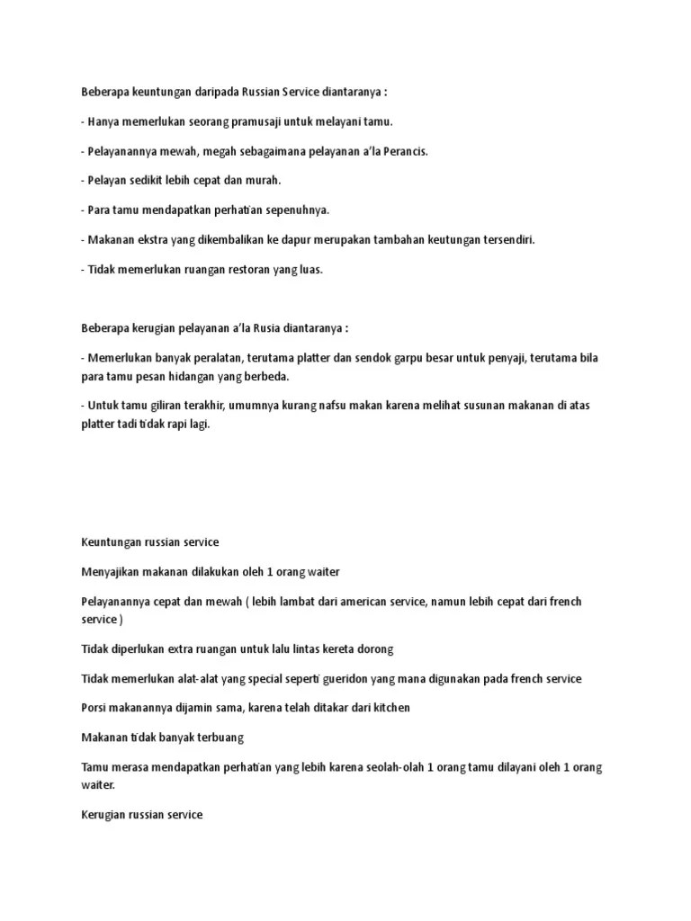 Russian Service | PDF