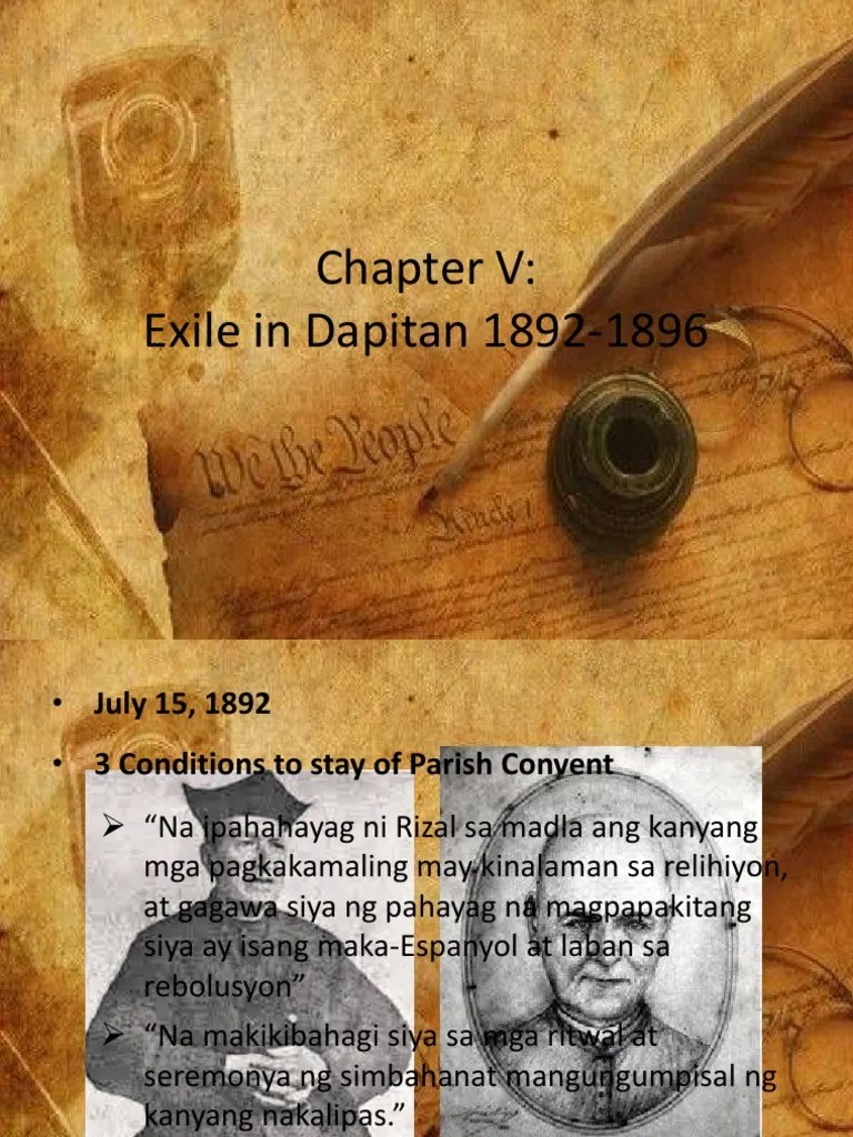 Exile in Dapitan 18921896 Philippines